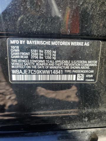 Photo 11 VIN: WBAJE7C59KWW14841 - BMW 540 XI 