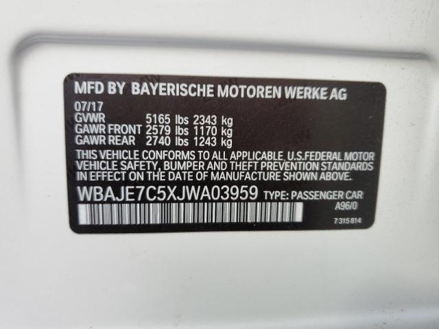 Photo 11 VIN: WBAJE7C5XJWA03959 - BMW 540 XI 