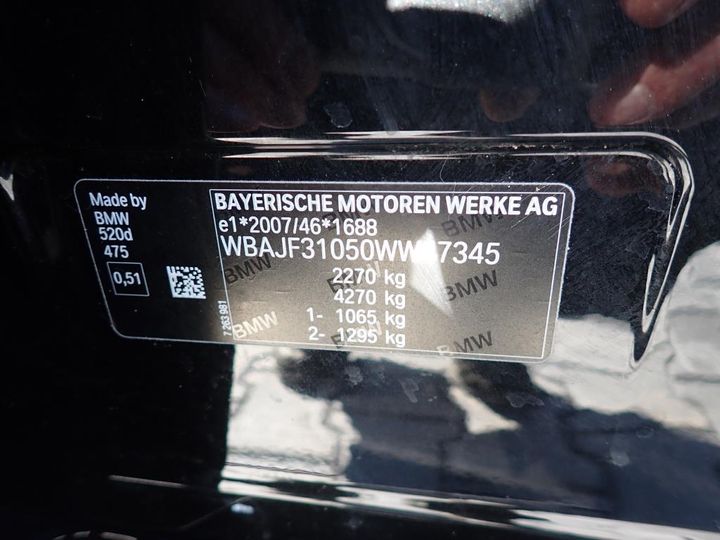 Photo 17 VIN: WBAJF31050WW47345 - BMW SERIA 5 