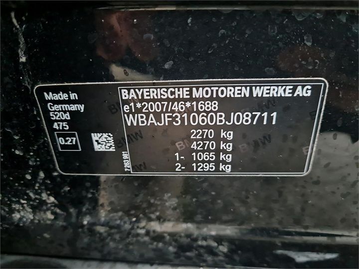 Photo 4 VIN: WBAJF31060BJ08711 - BMW 5-REEKS 