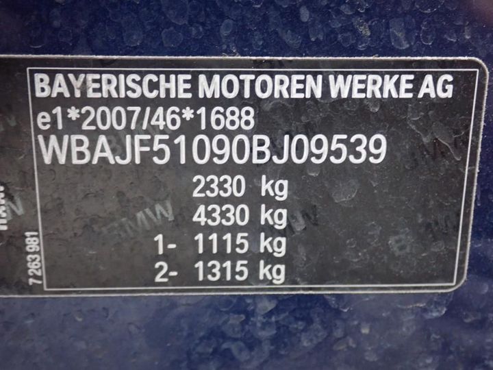 Photo 8 VIN: WBAJF51090BJ09539 - BMW SRIE 5 