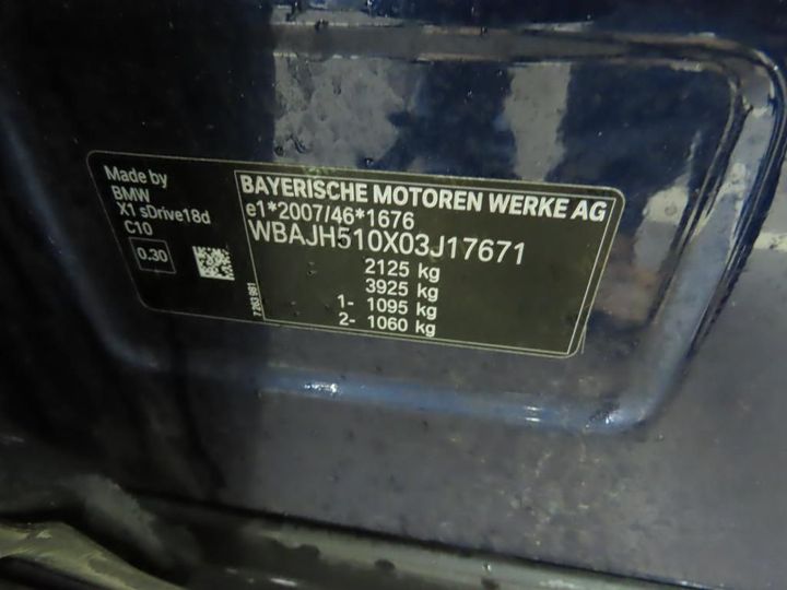 Photo 12 VIN: WBAJH510X03J17671 - BMW X1 