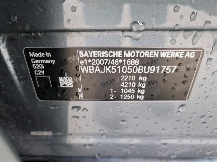 Photo 6 VIN: WBAJK51050BU91757 - BMW 520 