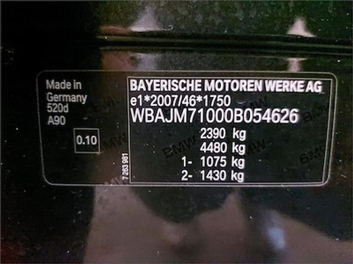 Photo 11 VIN: WBAJM71000B054626 - BMW 5 TOURING DIESEL - 2017 