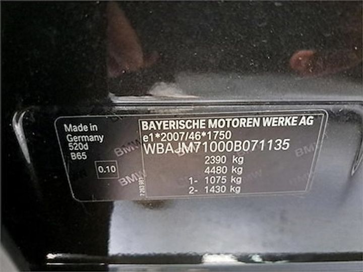 Photo 11 VIN: WBAJM71000B071135 - BMW 5 TOURING DIESEL - 2017 