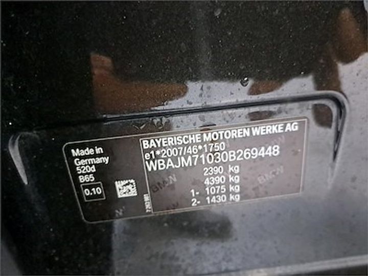 Photo 11 VIN: WBAJM71030B269448 - BMW 5 TOURING DIESEL - 2017 