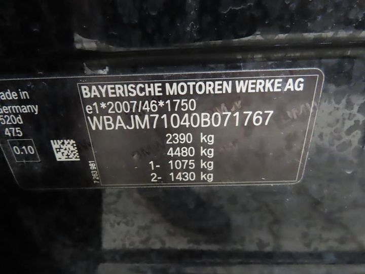 Photo 13 VIN: WBAJM71040B071767 - BMW 5 TOURING 