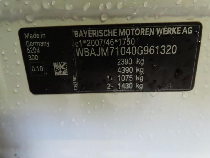 Photo 13 VIN: WBAJM71040G961320 - BMW 5 TOURING 