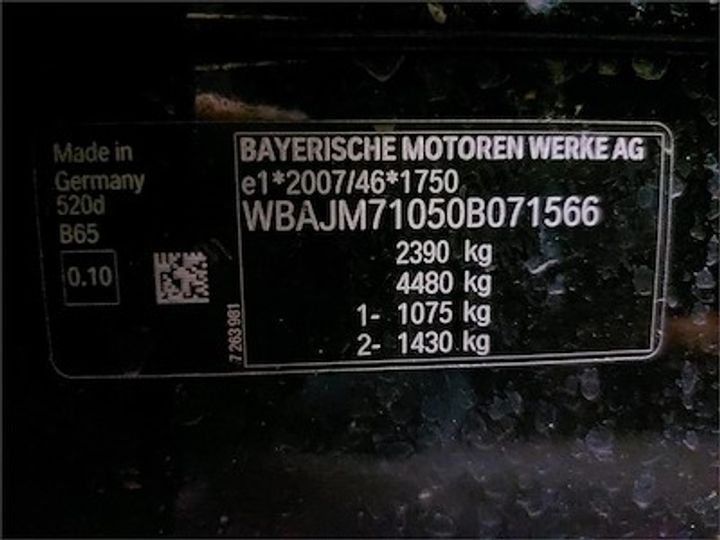 Photo 11 VIN: WBAJM71050B071566 - BMW 5 TOURING DIESEL - 2017 