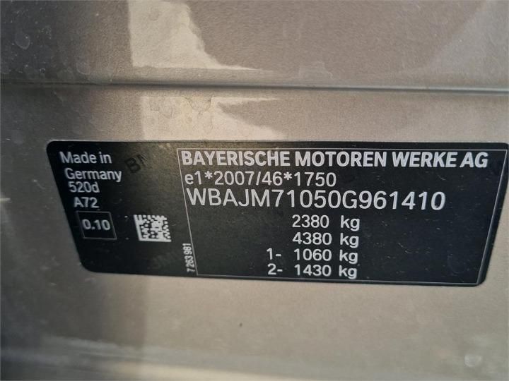 Photo 5 VIN: WBAJM71050G961410 - BMW 5 SERIES TOURING 