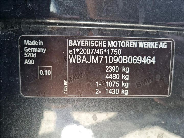 Photo 3 VIN: WBAJM71090B069464 - BMW 5-REEKS 