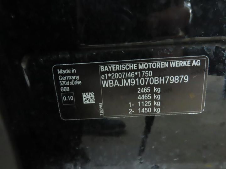 Photo 13 VIN: WBAJM91070BH79879 - BMW 5 TOURING 