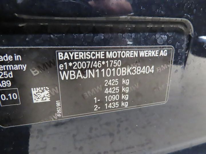 Photo 5 VIN: WBAJN11010BK38404 - BMW 5 TOURING 