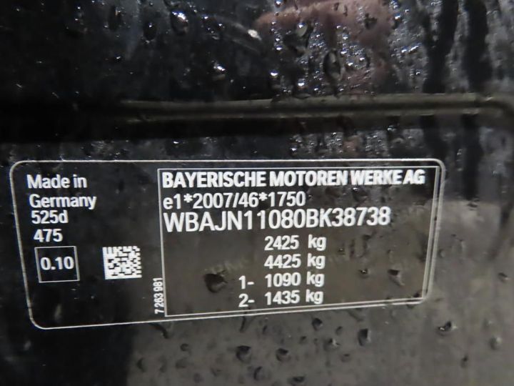 Photo 13 VIN: WBAJN11080BK38738 - BMW 5 TOURING 