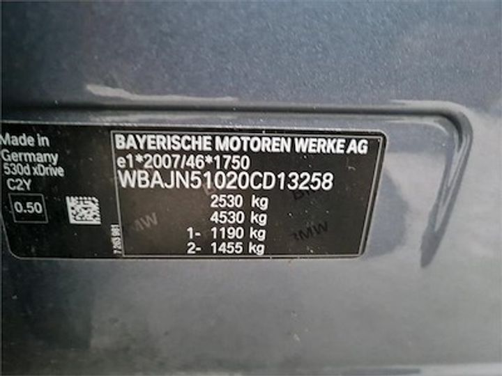 Photo 11 VIN: WBAJN51020CD13258 - BMW 5 TOURING DIESEL - 2017 