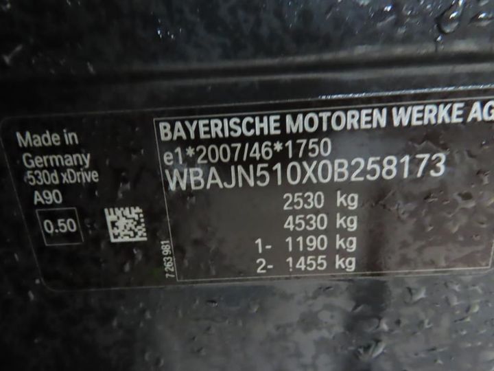 Photo 13 VIN: WBAJN510X0B258173 - BMW 5 TOURING 