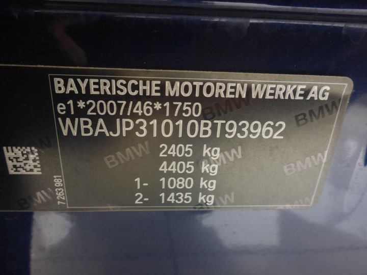 Photo 10 VIN: WBAJP31010BT93962 - BMW 5 SERIES TOURING 