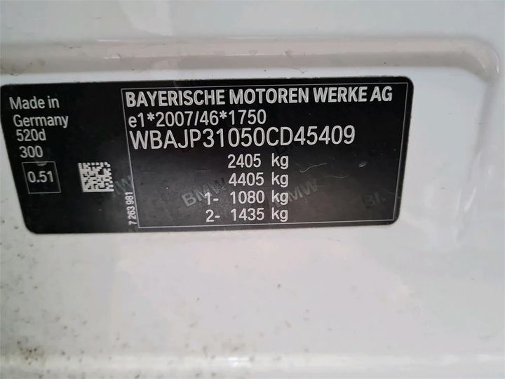 Photo 16 VIN: WBAJP31050CD45409 - BMW 5-SERIE 