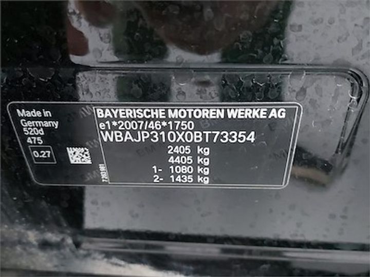 Photo 11 VIN: WBAJP310X0BT73354 - BMW 5 TOURING DIESEL - 2017 