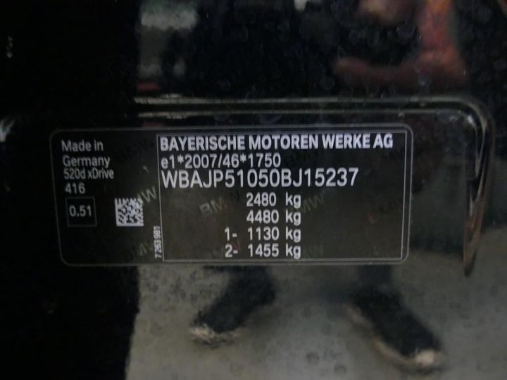 Photo 13 VIN: WBAJP51050BJ15237 - BMW 5 TOURING 