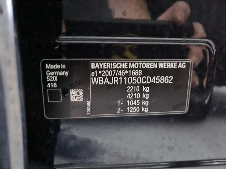 Photo 15 VIN: WBAJR11050CD45862 - BMW 5-SERIE 