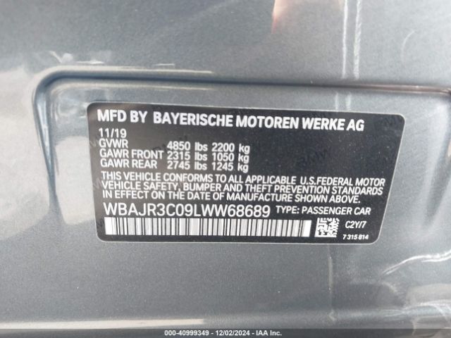 Photo 8 VIN: WBAJR3C09LWW68689 - BMW 530I 