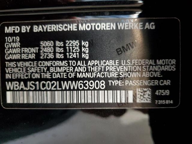 Photo 11 VIN: WBAJS1C02LWW63908 - BMW 5 SERIES 