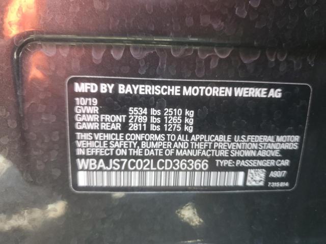 Photo 12 VIN: WBAJS7C02LCD36366 - BMW M550XI 