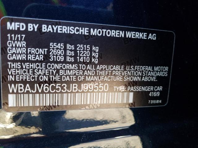 Photo 11 VIN: WBAJV6C53JBJ99550 - BMW 640 XIGT 