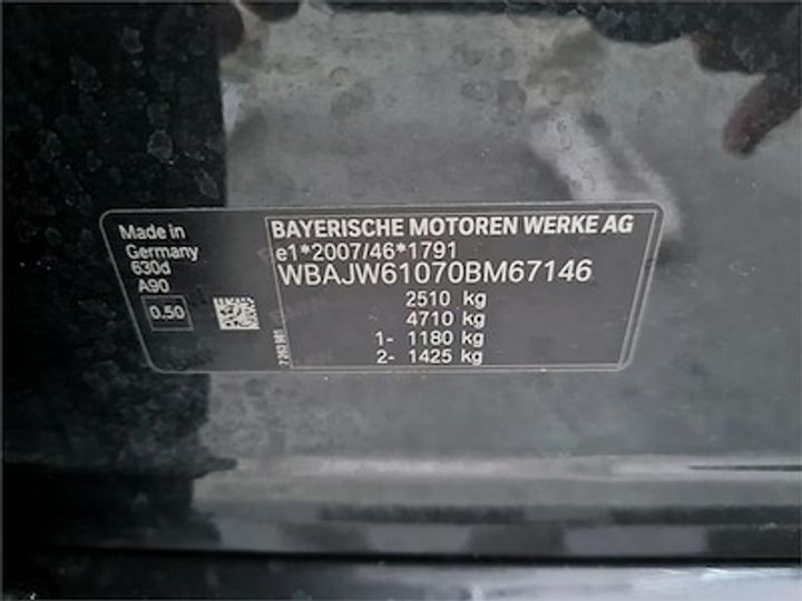 Photo 11 VIN: WBAJW61070BM67146 - BMW 6 GRAN TURISMO DIESEL 