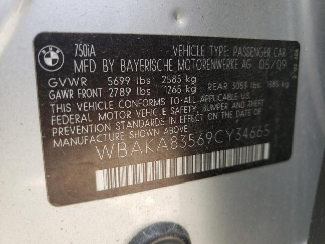 Photo 11 VIN: WBAKA83569CY34665 - BMW 750 I 