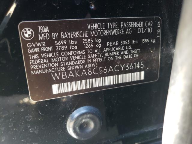 Photo 9 VIN: WBAKA8C56ACY36145 - BMW 750 I 