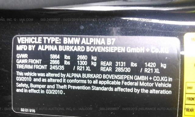 Photo 8 VIN: WBAKA8C5XBC446814 - BMW ALPINA B7 