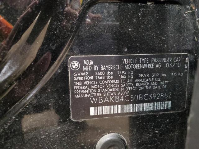 Photo 11 VIN: WBAKB4C50BC392882 - BMW 7 SERIES 