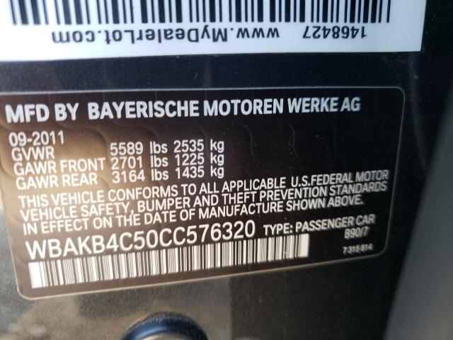 Photo 11 VIN: WBAKB4C50CC576320 - BMW 7 SERIES 