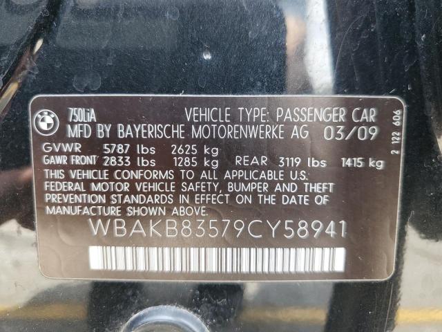 Photo 11 VIN: WBAKB83579CY58941 - BMW 7 SERIES 