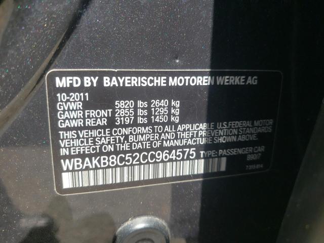 Photo 9 VIN: WBAKB8C52CC964575 - BMW 750 LI 