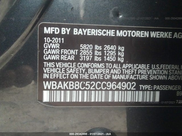 Photo 8 VIN: WBAKB8C52CC964902 - BMW 7 