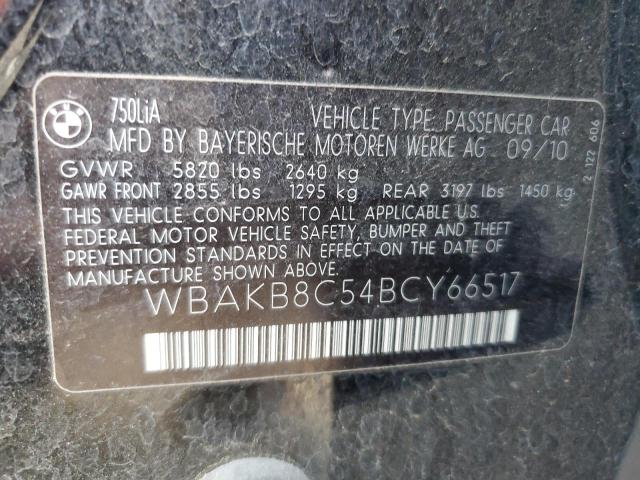 Photo 11 VIN: WBAKB8C54BCY66517 - BMW 750 LI 