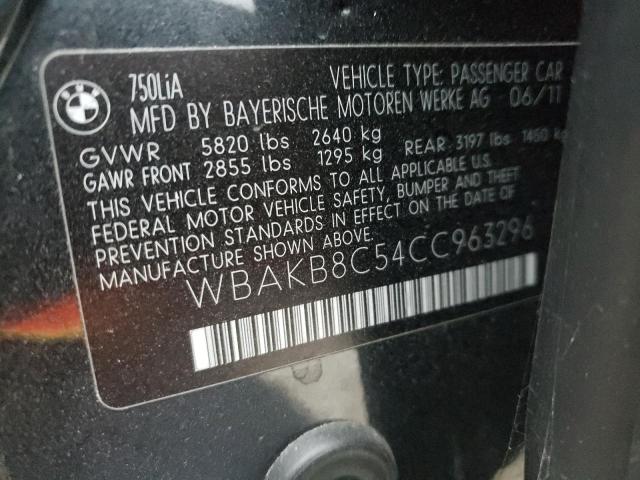 Photo 9 VIN: WBAKB8C54CC963296 - BMW 750LI 