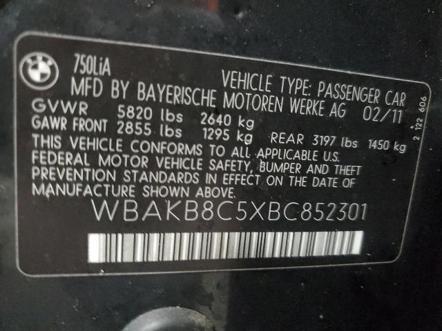 Photo 12 VIN: WBAKB8C5XBC852301 - BMW 7 SERIES 