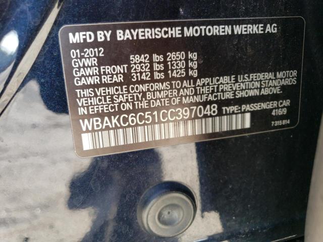 Photo 12 VIN: WBAKC6C51CC397048 - BMW 750 XI 