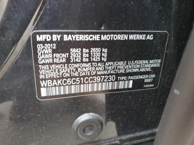 Photo 11 VIN: WBAKC6C51CC397230 - BMW 7 SERIES 