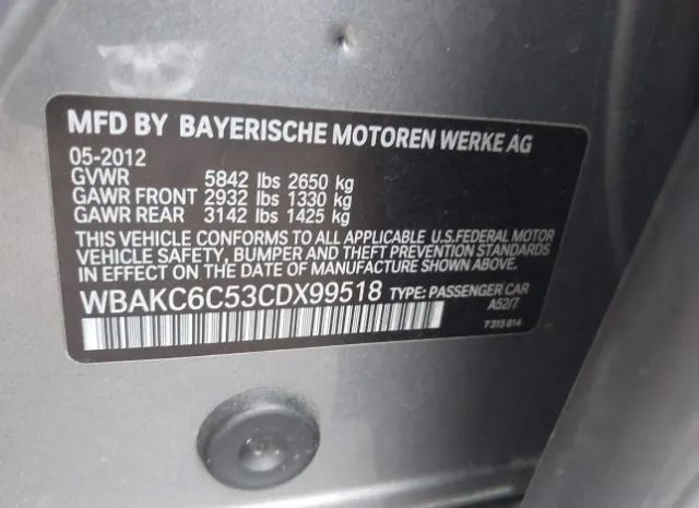 Photo 8 VIN: WBAKC6C53CDX99518 - BMW 7ER 