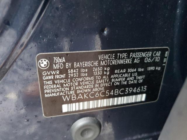 Photo 11 VIN: WBAKC6C54BC394613 - BMW 7 SERIES 