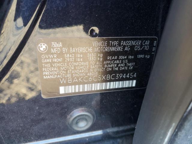 Photo 11 VIN: WBAKC6C5XBC394454 - BMW 750 I 