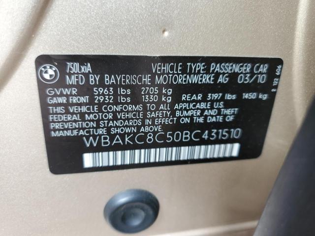 Photo 9 VIN: WBAKC8C50BC431510 - BMW 7ER 