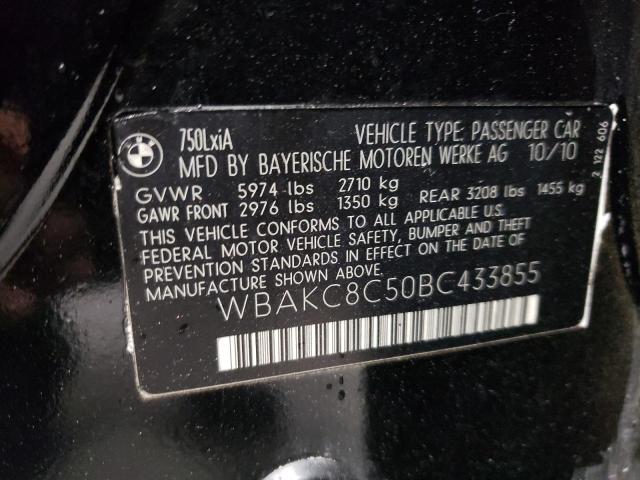 Photo 11 VIN: WBAKC8C50BC433855 - BMW 7 SERIES 