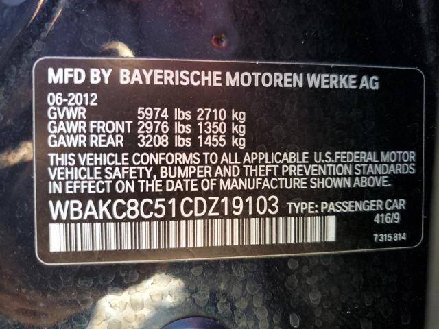 Photo 12 VIN: WBAKC8C51CDZ19103 - BMW 7 SERIES 