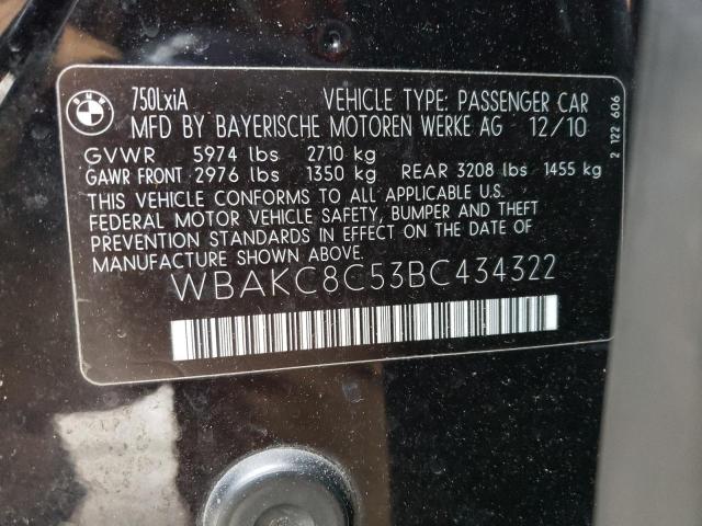 Photo 11 VIN: WBAKC8C53BC434322 - BMW 750 LXI 